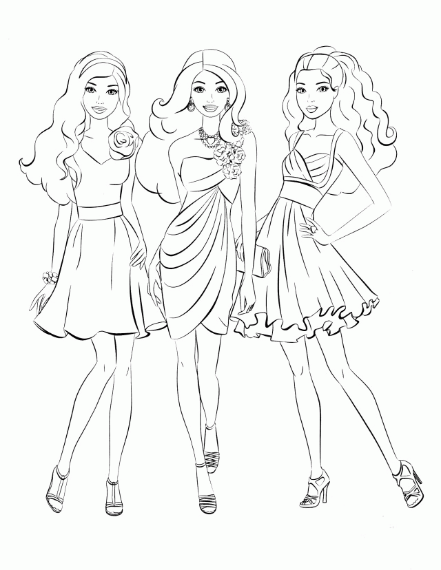 Barbies Coloring Pages | Coloring Pages