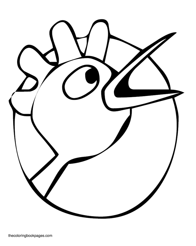 rooster face chicken and coloring book pages