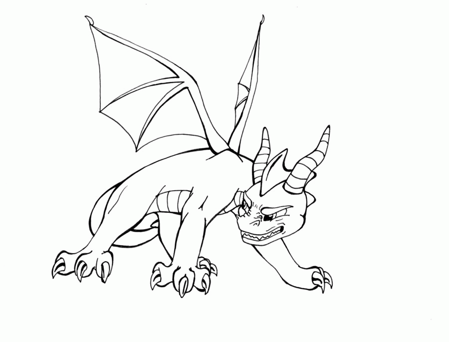 Spyro Coloring Pages Coloring Home