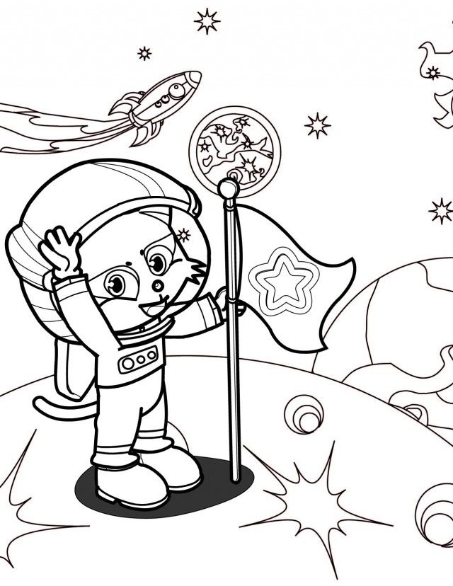 Astronaut Coloring Page Handipoints 97891 Astronaut Coloring Pages