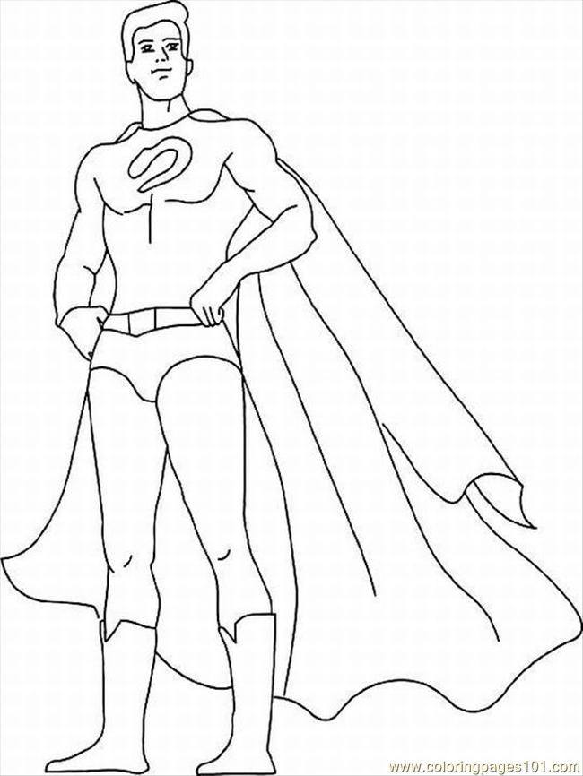 Coloring Pages Superhero 2 (Cartoons > Superhero) - free printable 