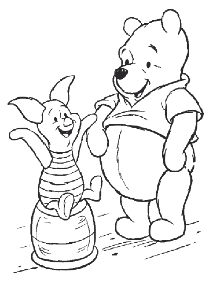 Download Winnie The Pooh Piglet Pig Coloring Pages To Print Or 