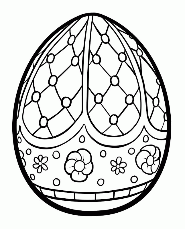Coloring Pages For Easter Eggs | Top Coloring Pages