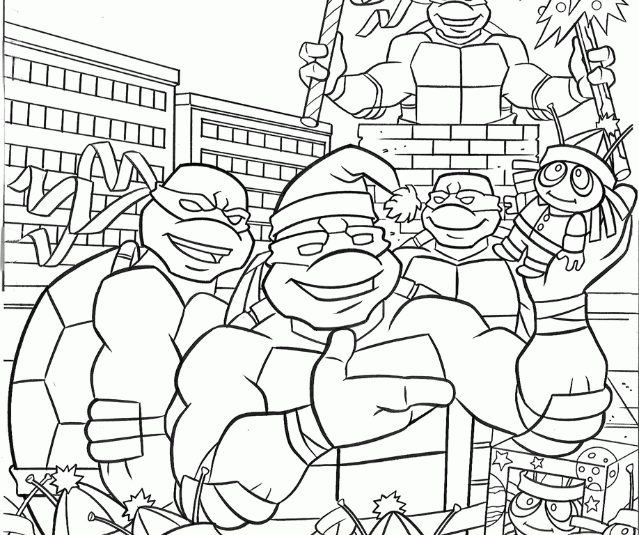 Teenage Mutant Ninja Turtles Coloring Page Fun. Printable - Coloring Home