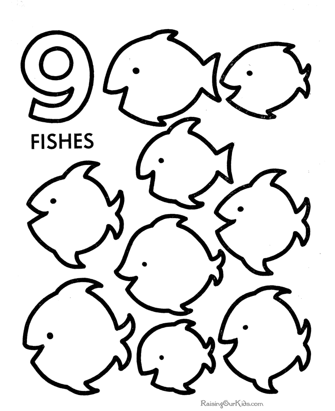Preschool Number Coloring Pages | Other | Kids Coloring Pages 
