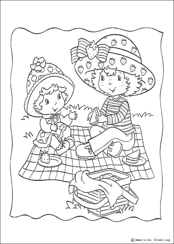 STRAWBERRY SHORTCAKE coloring pages - Strawberry Shortcake and 
