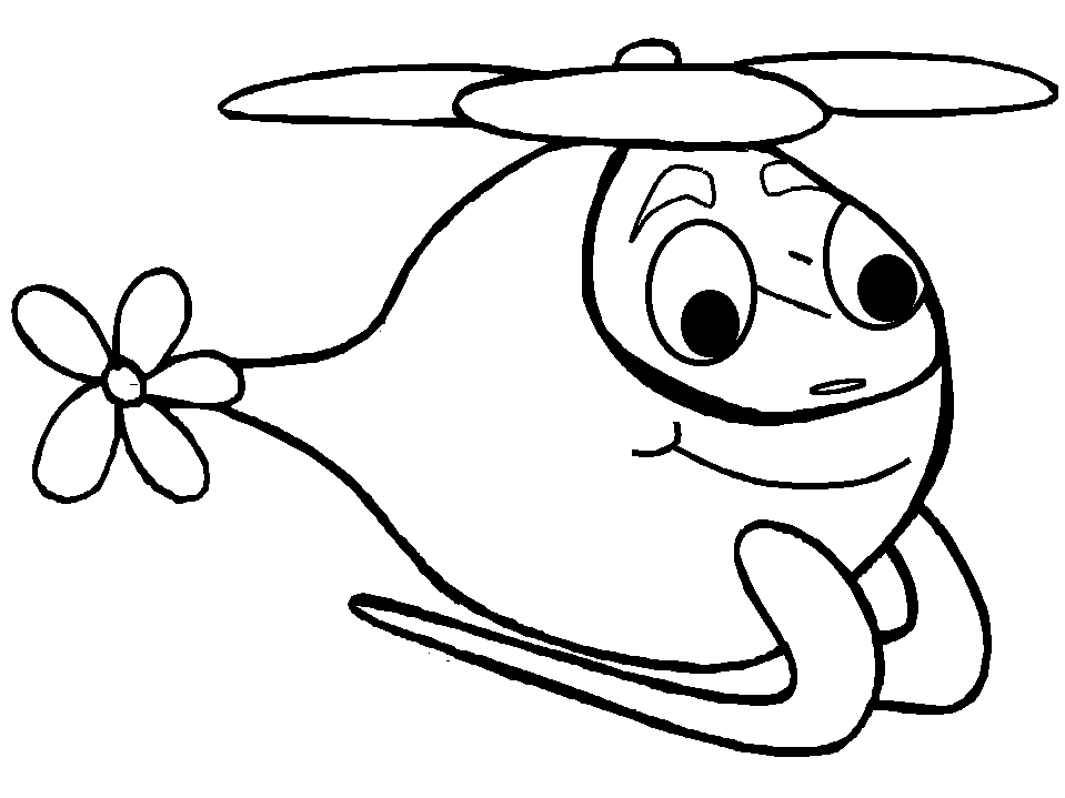 Coloring Page Place :: Helicopters Coloring Pages