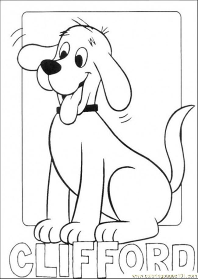 Coloring Pages Picture Of Clifford (Cartoons > Clifford) - free 
