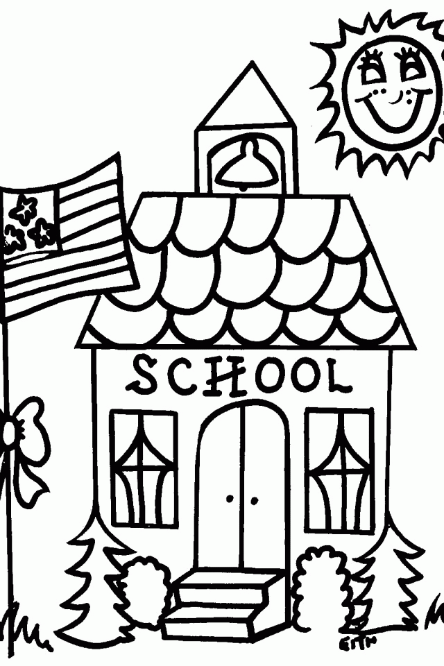 School House Coloring Page 640×960 #12066 Disney Coloring Book Res 