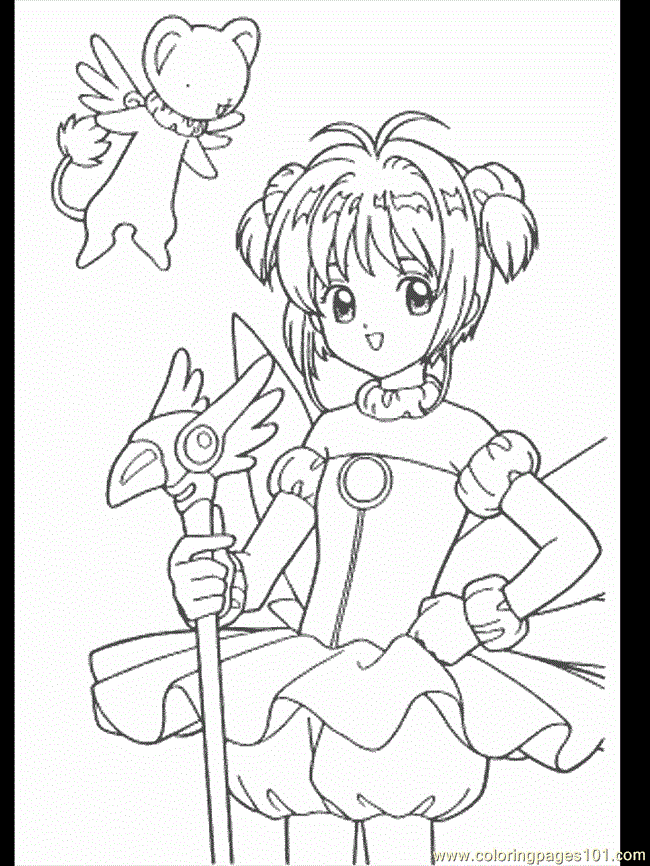 Coloring Pages Card Captors Coloring Pages 04 (Cartoons 