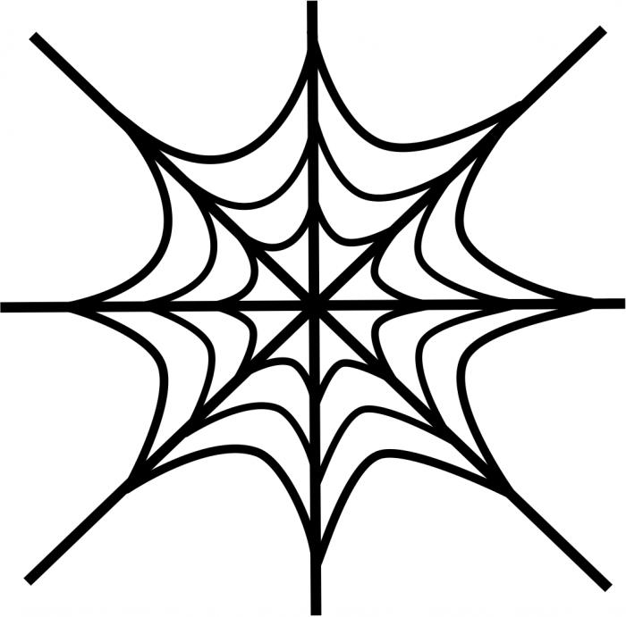 Spider Web Coloring Page For Kids