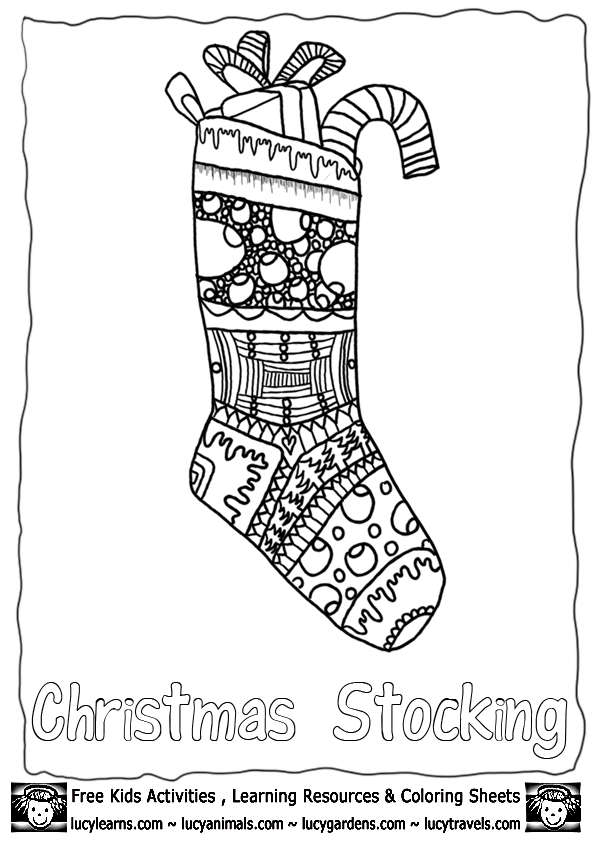Christmas Stocking Templates - Coloring Home