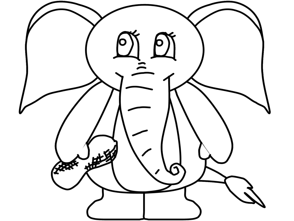 Printable Elephants 6 Animals Coloring Pages