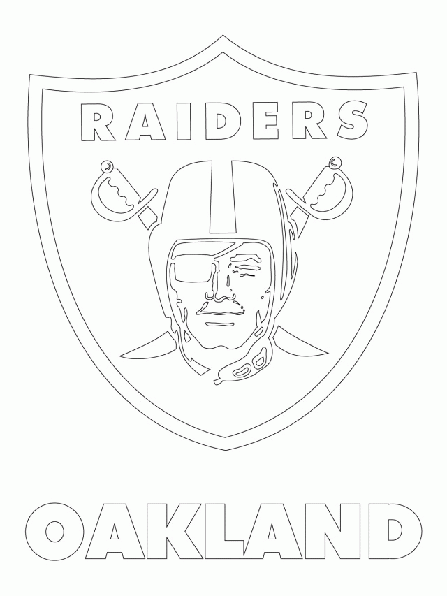 Oakland Raiders Logo Coloring Online Super Coloring 129236 Oakland 