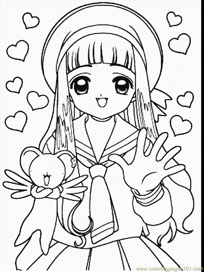 Coloring Pages Cardcaptors Sakura1 (25) (Cartoons > Cardcaptors 