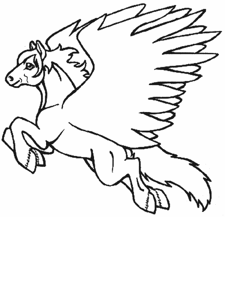 Pegasus 7 Fantasy Coloring Pages & Coloring Book