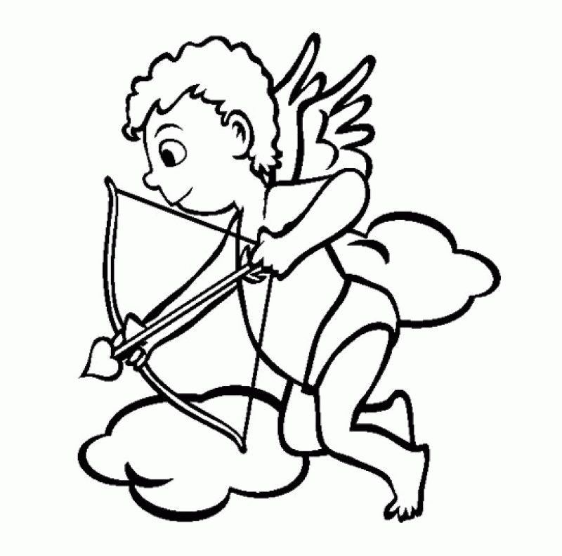 Cupid Saw Something Coloring Pages - Kids Colouring Pages