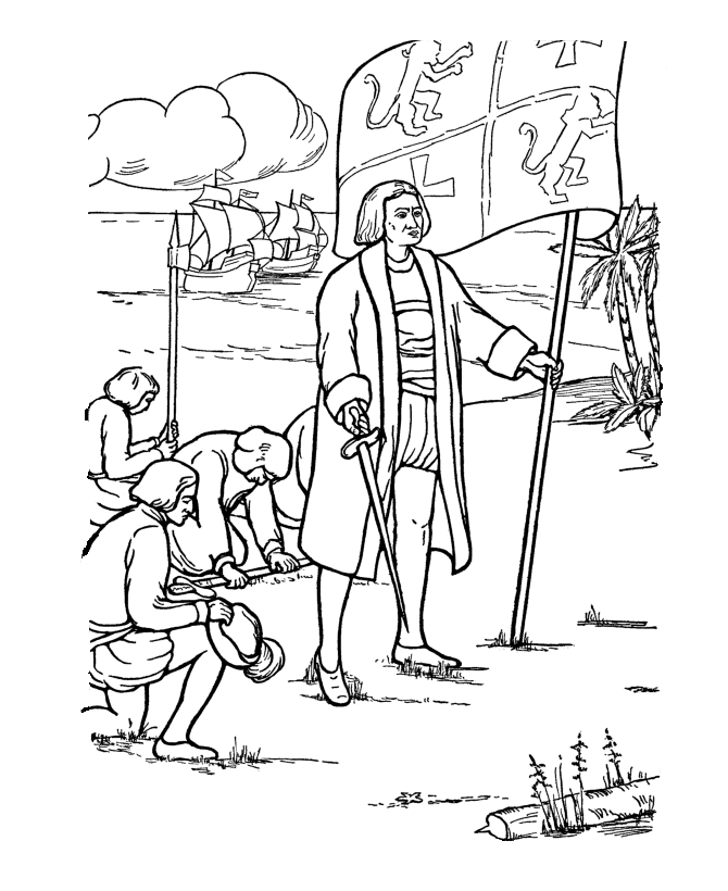 Christopher Columbus Ship Coloring Page | Free Quotes Images