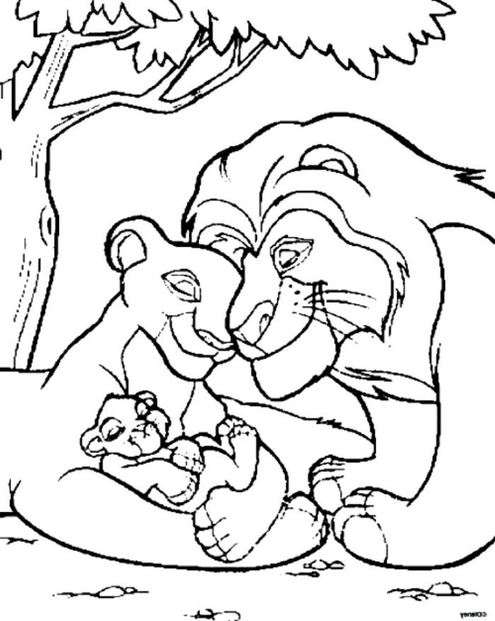 All Lion King Characters Coloring Page - Disney Coloring Pages on 