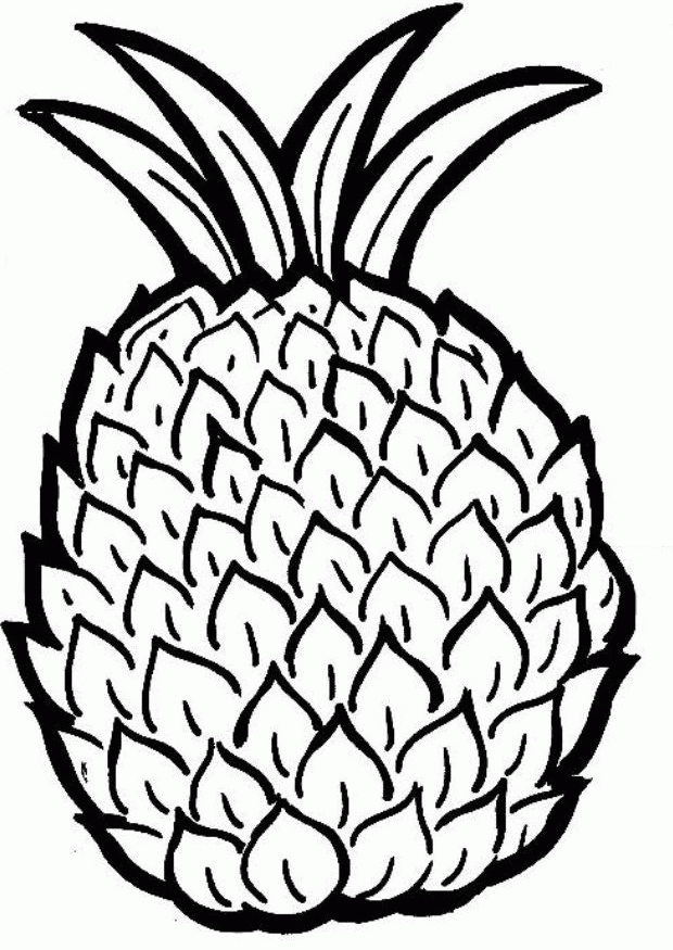 Pineapple Coloring Page | Coloring Pages