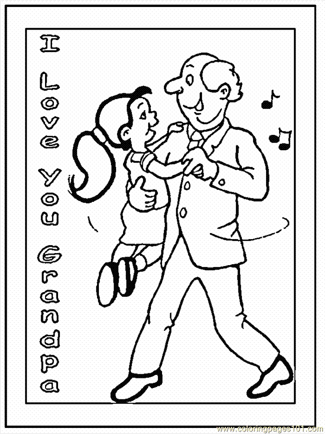 Coloring Pages Grandpa004 (Cartoons > Others) - free printable 