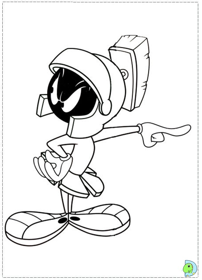 Marvin The Martian Coloring Pages - Coloring Home
