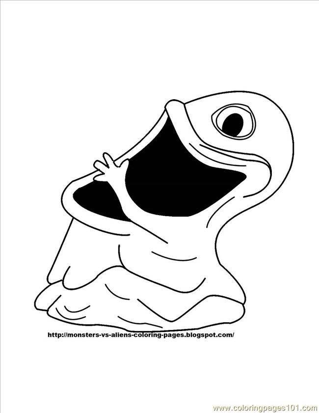 Coloring Pages Monsters Vs Aliens (8) (Cartoons > Monsters Inc 