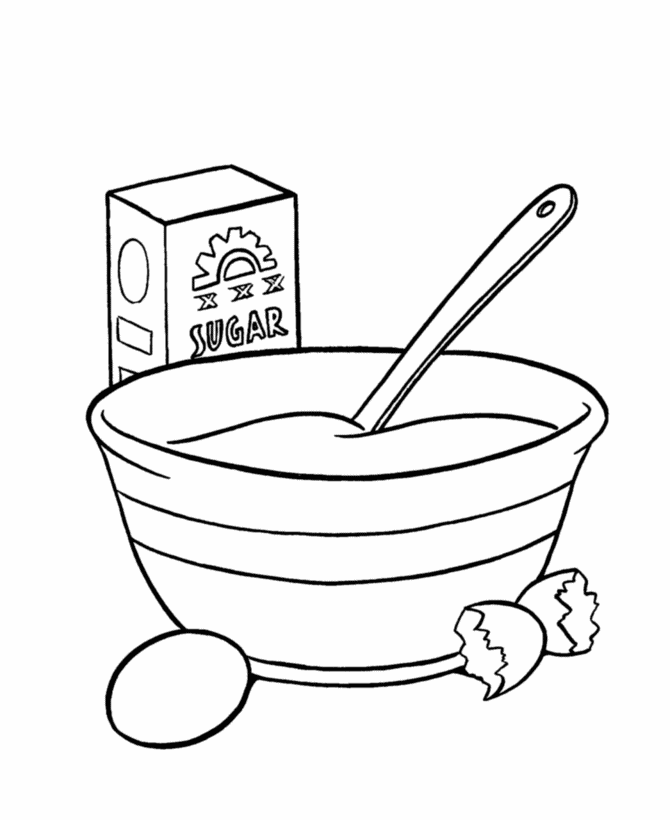making Birthday Cake Coloring pages | Coloring Pages