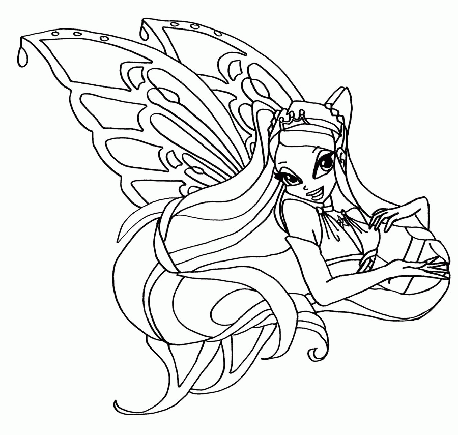 Winx Club Enchantix Coloring Pages - Coloring Home