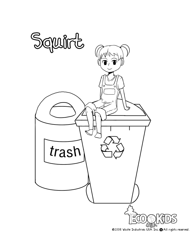 Heil Recycling Truck Coloring Page