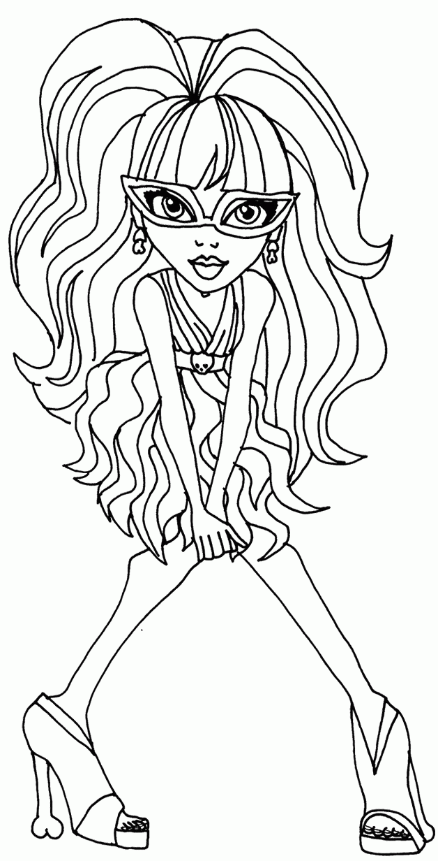 Photos Monster High Ghoulia Yelps Coloring Pages - Monster High 