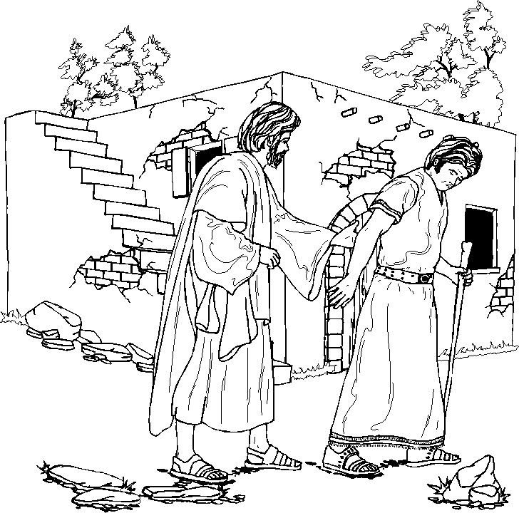 Rich Young Man Coloring Page - Spanish