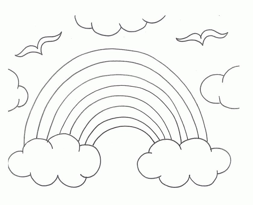 Rainbow Coloring Page | GrapictSlep
