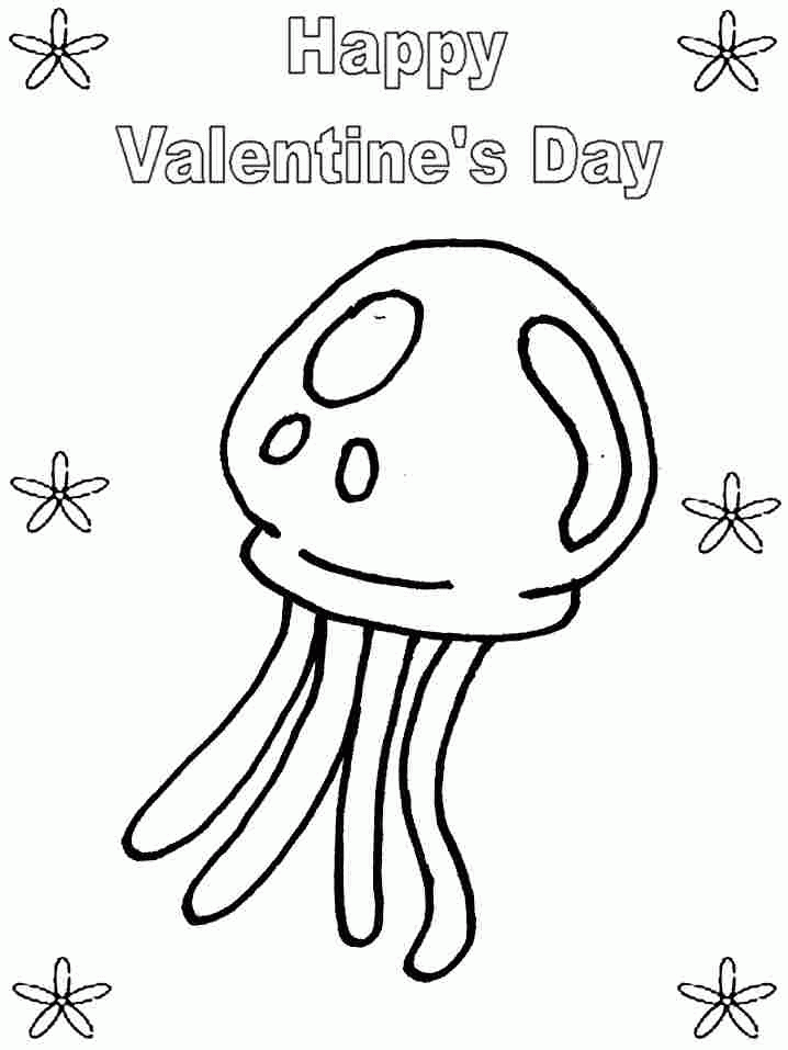 Spongebob Valentine Coloring Pages Printable Free For Kids & Girls 