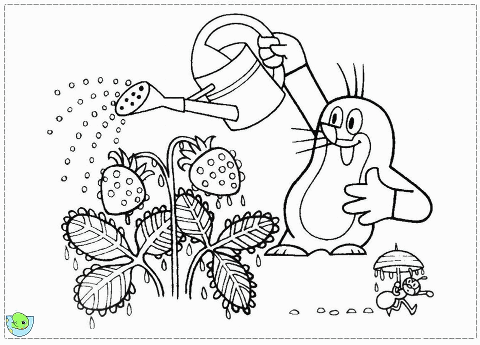 The Mole Krtek Coloring page- DinoKids.