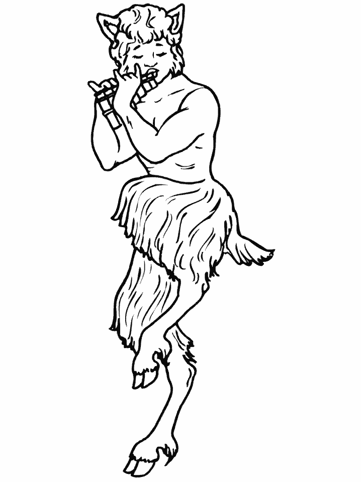 Mythical Creatures Coloring Pages Fauns Minotaurs And The : Greek 