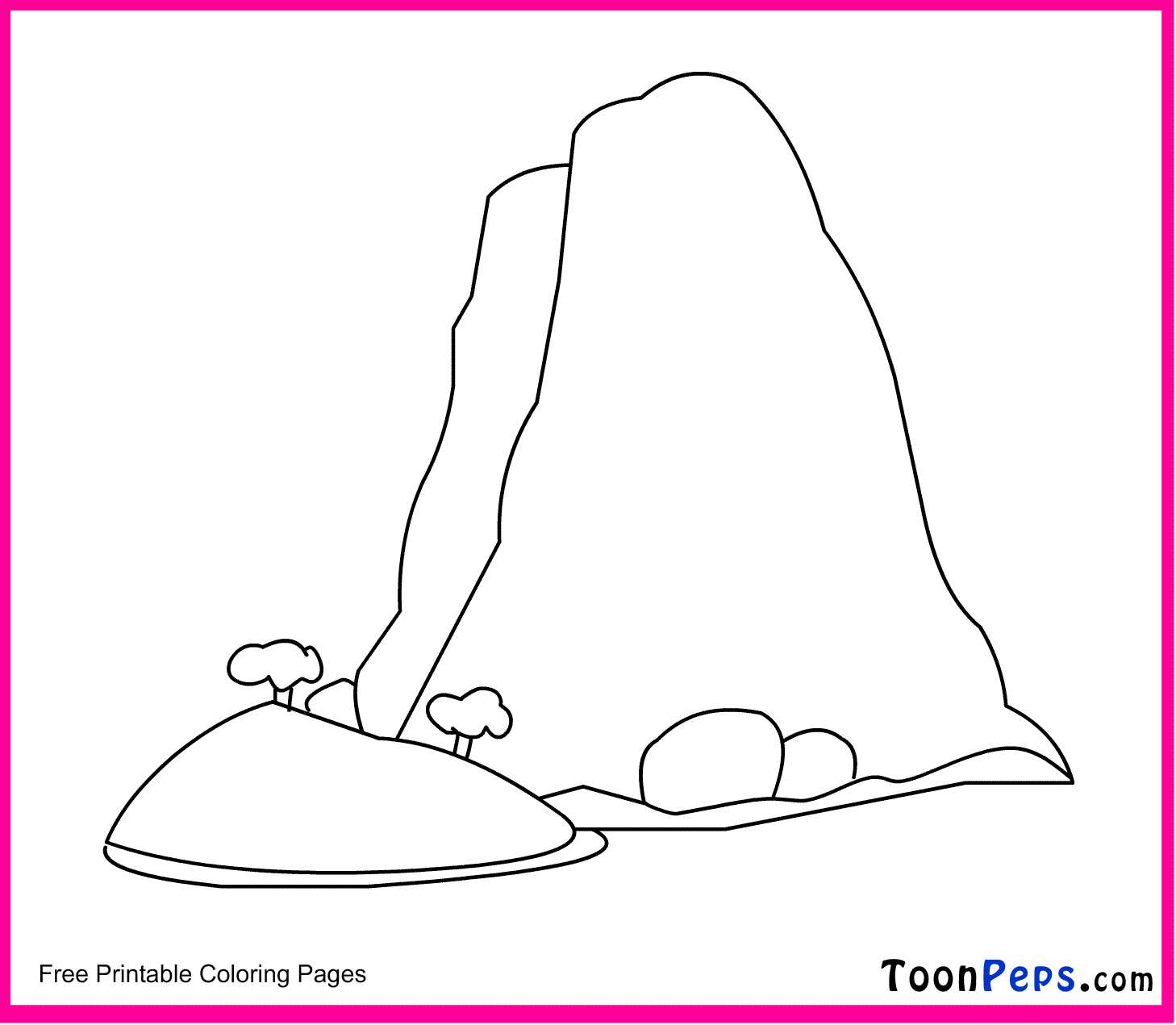 Toonpeps : Free Printable Mountain coloring pages for kids