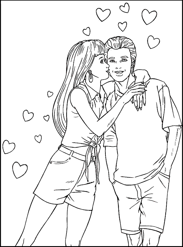 Barbie And Ken Coloring Pages - Coloring Home