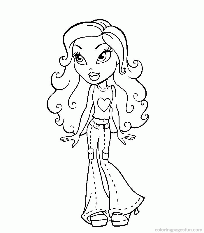 Bratz Coloring Pages 19 | Free Printable Coloring Pages 