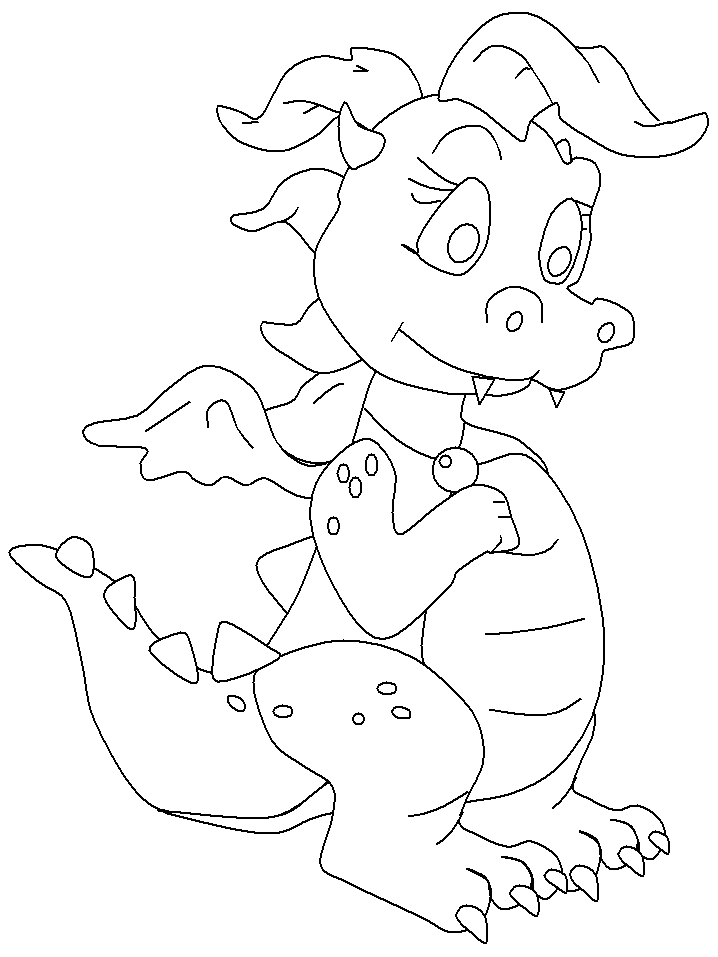 aby baby dragons Colouring Pages