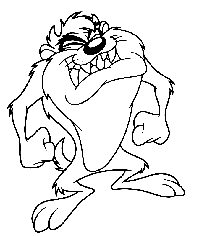 Download Free Looney Tunes Coloring Pages Of Taz Or Print Free 