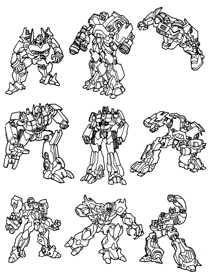 Transformer - 999 Coloring Pages