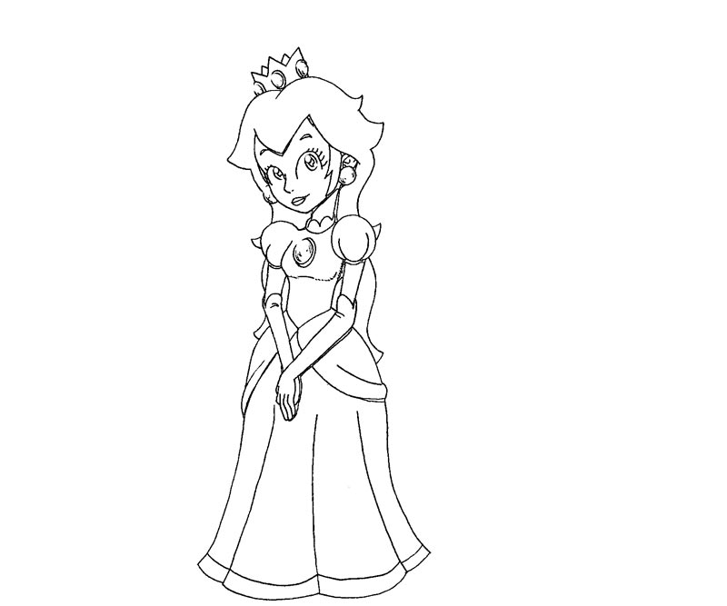 Princess Peach Coloring Pages To Print - Coloring Home - 800 x 667 jpeg 26kB