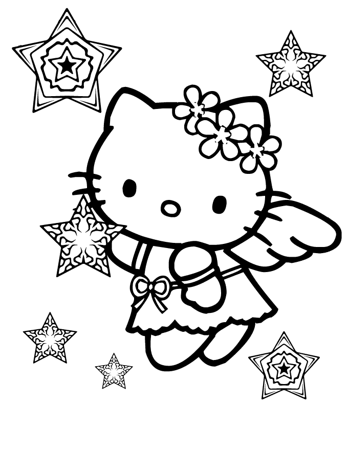 Hello Kitty Christmas Coloring Sheets Images & Pictures - Becuo