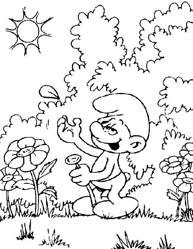 The Smurf Coloring Pages | Printable Coloring Pages