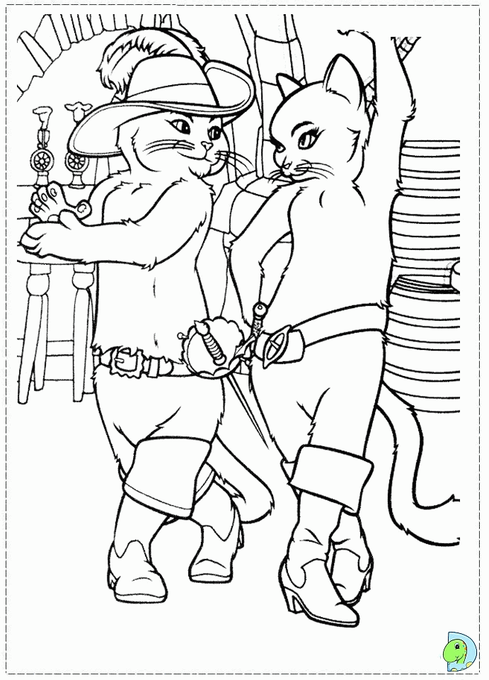 Puss In Boots Coloring Pages Coloring Home
