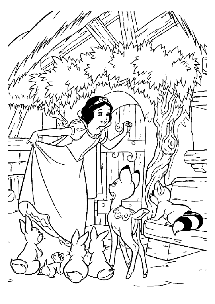 Snow White Coloring Pages | Fantasy Coloring Pages