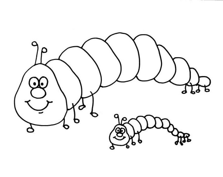 Caterpillar : Yubee The Caterpillar Coloring Pages Print, Very 