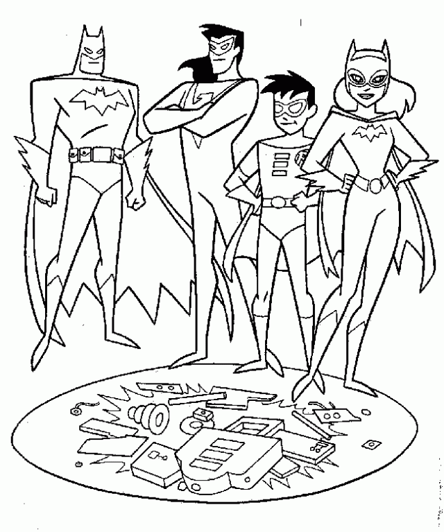 superheroes Robin Coloring Pages For Kids | Great Coloring Pages