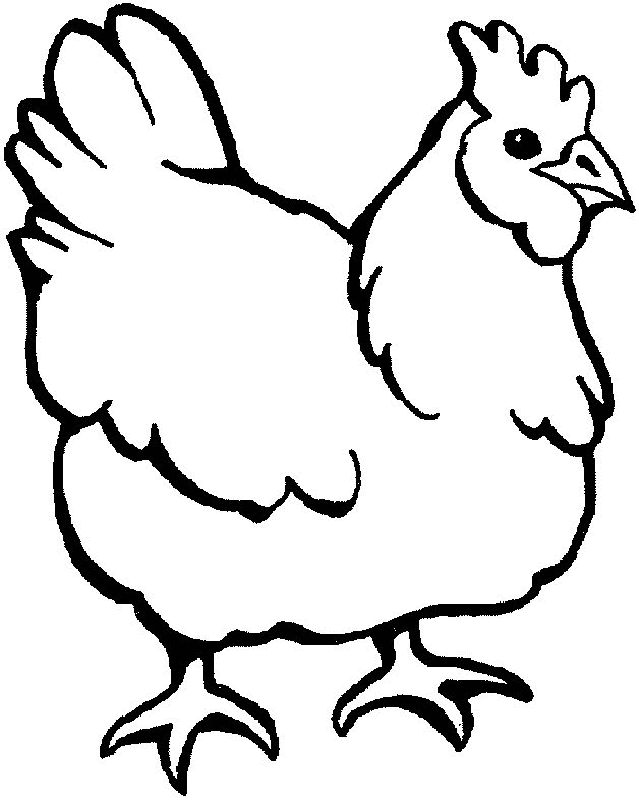 Chicken Coloring Page Coloring Home